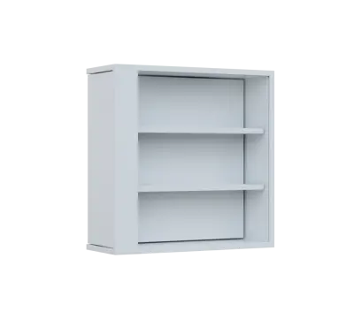 RE VTB - 200 vitrína s bočním výsuvem, 600x600x200, bílá